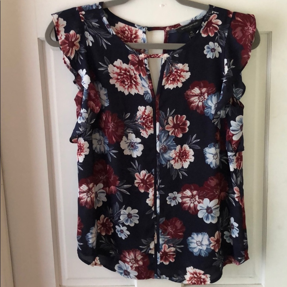 Banana Republic Ruffle Sleeve Blouse